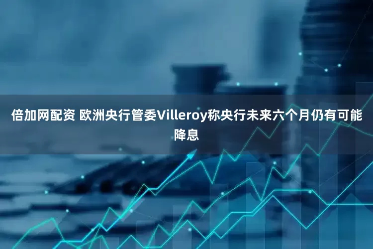 倍加网配资 欧洲央行管委Villeroy称央行未来六个月仍有可能降息